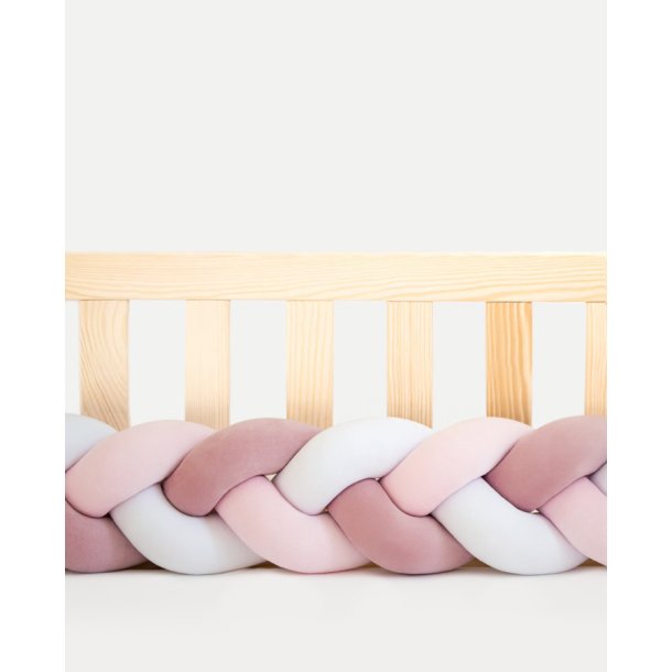 Flettet sengerand -  Velour - Sommer mix