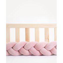 Flettet sengerand - lyserd