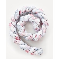 Flettet sengerand - Blomstret