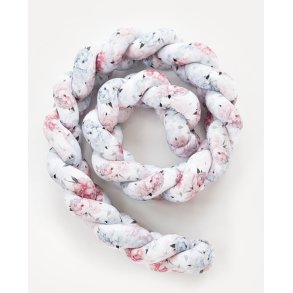 Flettet sengerand - Blomstret