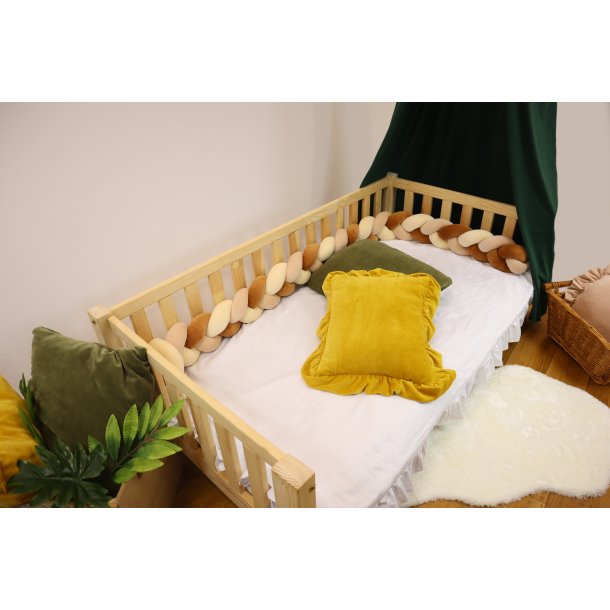 Flettet sengerand - Velour - Autumn mix