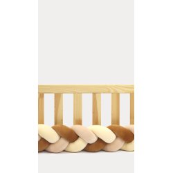 Flettet sengerand - Velour - Autumn mix