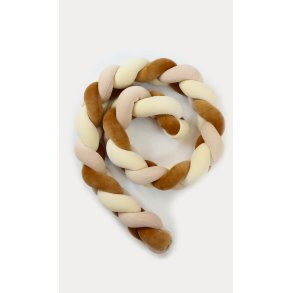 Flettet sengerand - Velour - Autumn mix