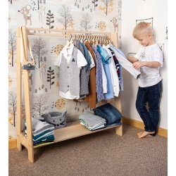 T�jstativ - m. b�jlestang - Naturlig tr�