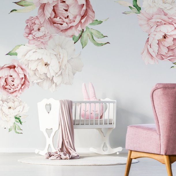 Wallstickers - Lyserde poner - stor