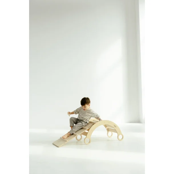 Klatrevippe + Rutsjebane + Stige + Bord S 