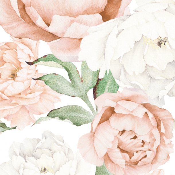 Wallstickers - Fersken poner - Lille