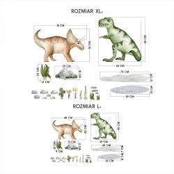 Wallstickers - 2 stk dino