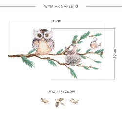 Wallstickers - Ugle p gren