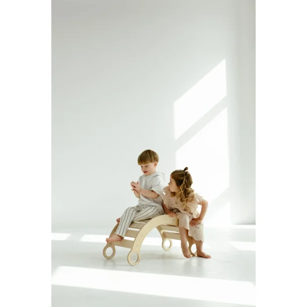 Klatrevippe + Rutsjebane + Stige + Bord S 