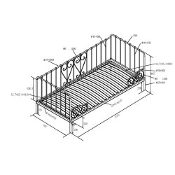 Enkeltseng - Alice Kaptajn - 90 x 200 cm
