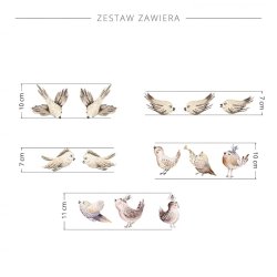 Wallsticker - Birketrer og fugle