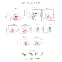 Wallstickers - Liljer - Lyserde