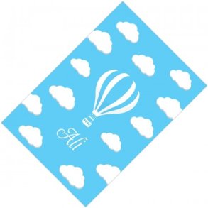 Luftballon gulvtppe - bl