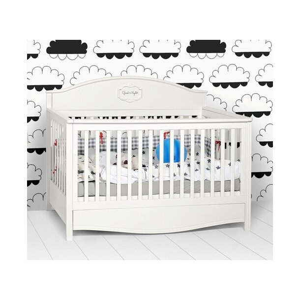 Godnat med skuffe hvid