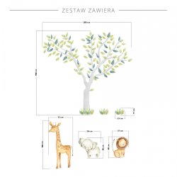 Wallstickers - Tr + dyr