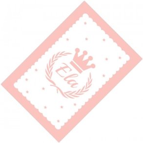 Krone  gulvtppe - lyserd