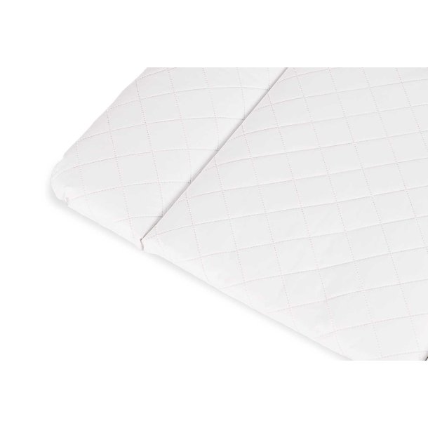 Puslepude vandtt quiltet, comfort/Hvid