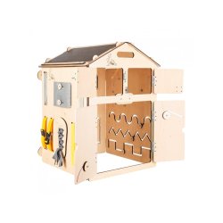 Aktivitetshus - Naturlig tr� &amp; pastel farver