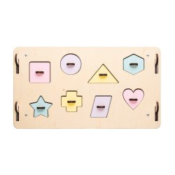 Aktivitetshus - Naturlig tr� &amp; pastel farver