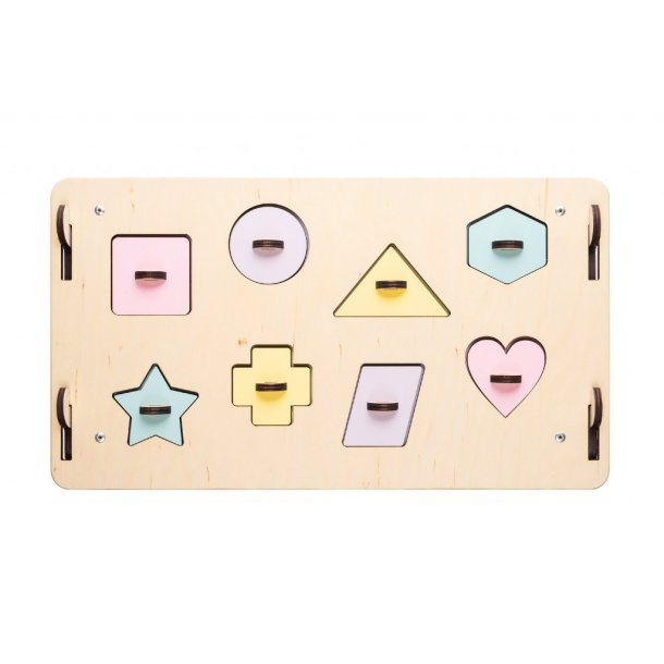 Aktivitetshus - Naturlig tr� &amp; pastel farver