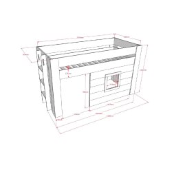 Enkeltseng - Noah - 90 x 200 cm