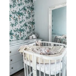 7i1 babyseng - Med madras - Hvid