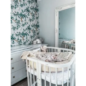 7i1 babyseng - Med madras - Hvid