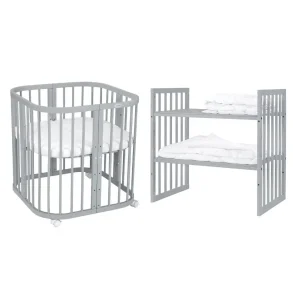  7i1 babyseng - Med madras - Lysegr