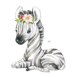 Wallsticker - Wild Africa - Zebra 2