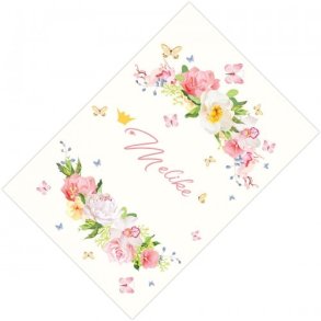 Blomsterkrans gulvtppe