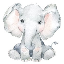 Wallsticker - Wild Africa 2 - Elefant