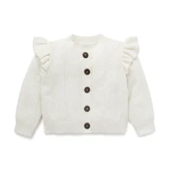 Cardigan - White Ruffle