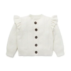 Cardigan - White Ruffle