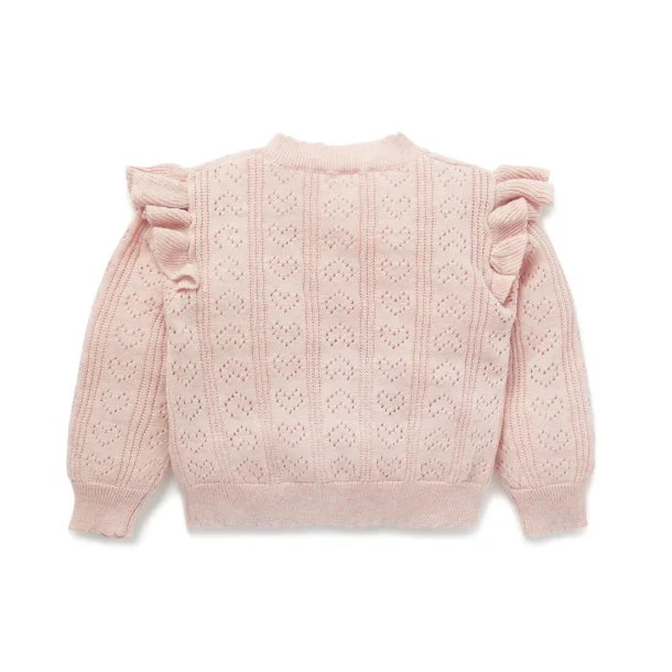 Cardigan - Pink Ruffle