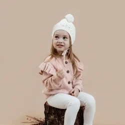 Cardigan - Pink Ruffle