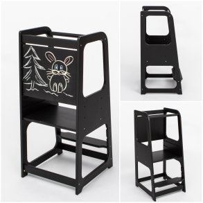 L�ringst�rn med kridttavle - SORT