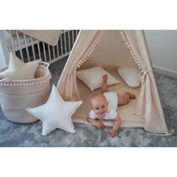 Tipi pompom - Beige