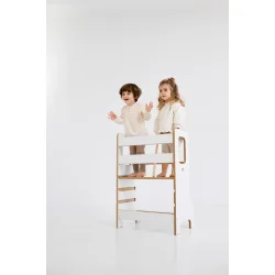 Dobbelt lringstrn - Slim - Hvid - M