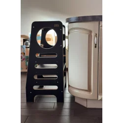 Dobbelt lringstrn - Sort - M