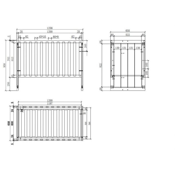 Tremmeseng - Erik - 60x120 cm 