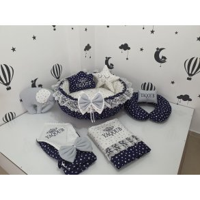 Luksus nest s�t -Bl� & hvidstjernet