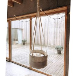 Hngende babyvugge - Natural Linned