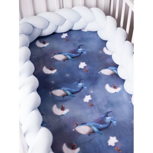 Flettet sengerand - Velour - Babybl