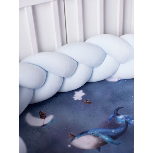 Flettet sengerand - Velour - Babybl