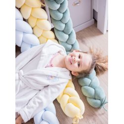 Flettet sengerand - Velour - Babybl