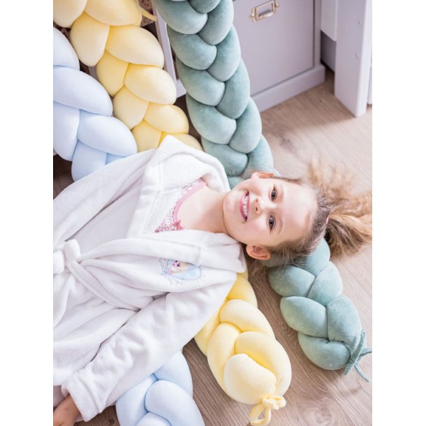 Flettet sengerand - Velour - Babybl