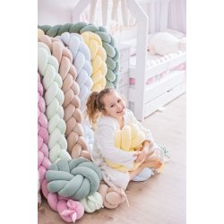 Flettet sengerand - Velour - Babybl