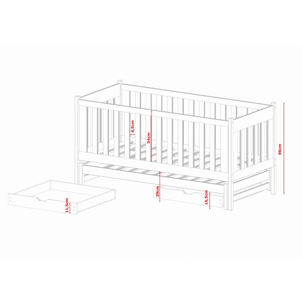 Enkeltseng - Kaya - m. udtrksseng