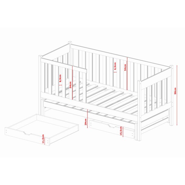 Enkeltseng - Kaya - m. udtrksseng